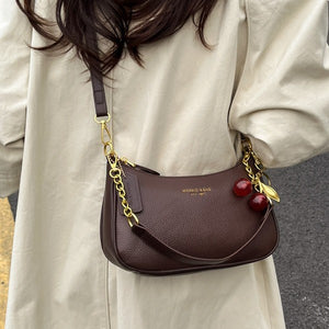 Mini Sac Boulette à Chaîne | Sac Bandoulière Épaule Femme avec Pendentif