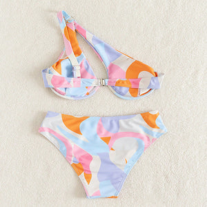 Swimwear Women's Two-Piece Printed Beach Hot Spring Bathing Suit