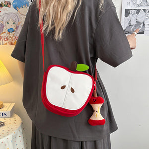 Mini Sac Épaule Pomme Kawaii | Imperméable | Femme & Fille