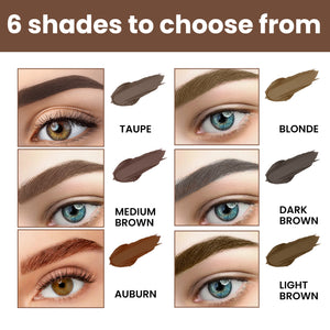 Kit Sourcils Parfaits EELHOE — Crème & Pochoirs, Tenue Toute la Journée