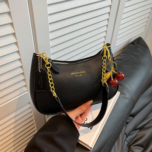 Mini Sac Boulette à Chaîne | Sac Bandoulière Épaule Femme avec Pendentif