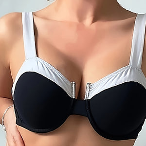 Maillot de Bain Une Pièce Dos Nu Ajusté | Noir | Femme