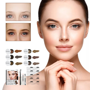 Kit Sourcils Parfaits EELHOE — Crème & Pochoirs, Tenue Toute la Journée