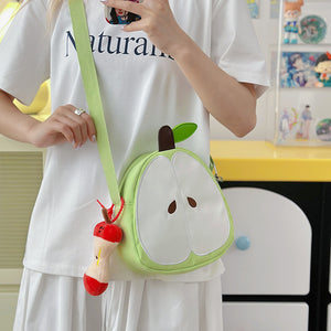 Mini Sac Épaule Pomme Kawaii | Imperméable | Femme & Fille