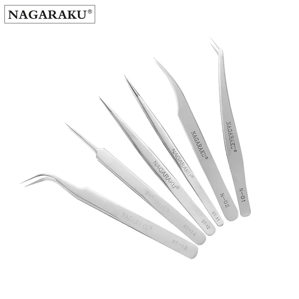 NAGARAKU Precision Eyelash Extension Tweezers