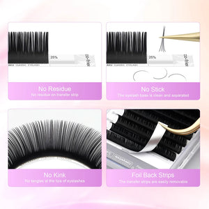 NAGARAKU Classic Eyelash Extensions – Premium Synthetic Mink