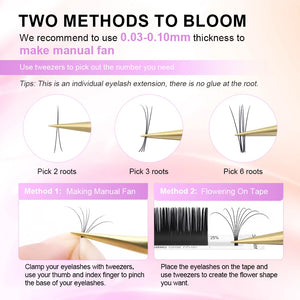 NAGARAKU Classic Eyelash Extensions – Premium Synthetic Mink