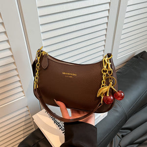 Mini Sac Boulette à Chaîne | Sac Bandoulière Épaule Femme avec Pendentif