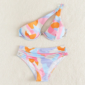 Swimwear Women's Two-Piece Printed Beach Hot Spring Bathing Suit