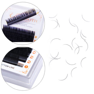 DOSMOTH- Weiche Wimpernverlängerung, Einzelwimpern, Faux Nerzwimpern, Falsche Wimpern, 16 Reihen Stärke, 0,03 bis 0,20