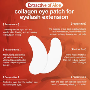 Patches Sous-Yeux NAGARAKU — Collagène & Aloe Vera, Extension de Cils, 60 à 400 Paires