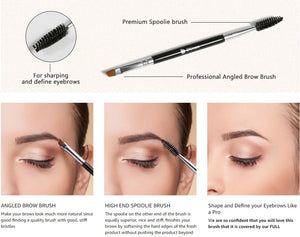 Pinceau Maquillage Professionnel DUcare — Double Embout, Sourcils & Yeux