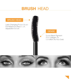 O.TWO.O 3D Fiber Mascara – Waterproof Lengthening & Volumizing Lashes