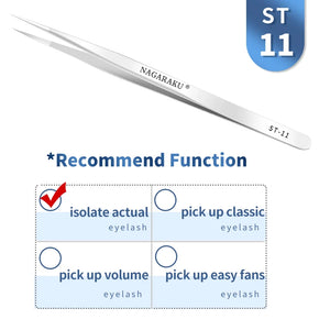 NAGARAKU Precision Eyelash Extension Tweezers