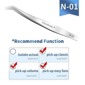 NAGARAKU Precision Eyelash Extension Tweezers
