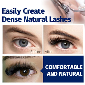 Professional Mink Eyelash Extensions – Individual Lashes B/C/D Curl | Volume Fan Lashes Wholesale