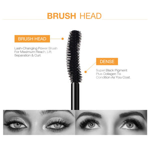 O.TWO.O 3D Fiber Mascara – Waterproof Lengthening & Volumizing Lashes