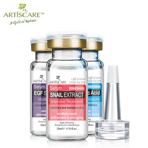 ARTISCARE Serum für das Gesicht 8 Stück/Charge zur Feuchtigkeitspflege mit Hyaluronsäure, Vitamin C, Six Peptide, Q10 VC Gesichts-Essenz Hautpflege