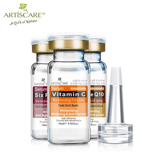 ARTISCARE Serum für das Gesicht 8 Stück/Charge zur Feuchtigkeitspflege mit Hyaluronsäure, Vitamin C, Six Peptide, Q10 VC Gesichts-Essenz Hautpflege