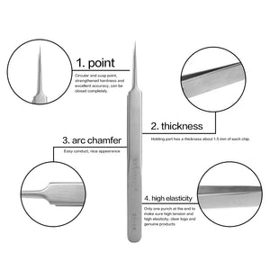 NAGARAKU Precision Eyelash Extension Tweezers
