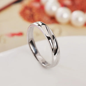 Bague Couple en Argent Sterling 925 – Zircon AAA, Alliance Élégante Mariage & Fiançailles