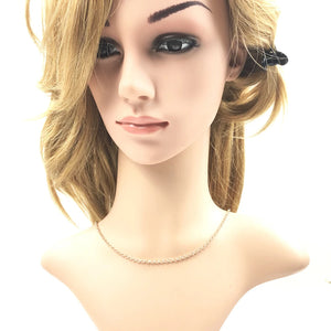 Collier Chaîne Belcher Ronde en Argent Sterling 925 – Style Classique Rose Gold 3.1 mm