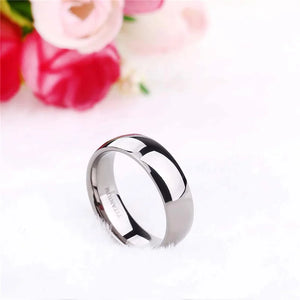 Titanring Hochzeit & Verlobung — Schwarz & Silber, Breite 2 bis 8mm