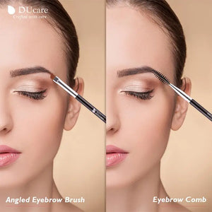 Pinceau Maquillage Professionnel DUcare — Double Embout, Sourcils & Yeux