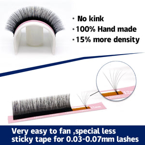 Professional Mink Eyelash Extensions – Individual Lashes B/C/D Curl | Volume Fan Lashes Wholesale