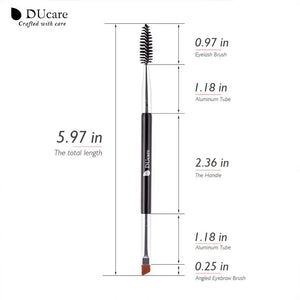 Pinceau Maquillage Professionnel DUcare — Double Embout, Sourcils & Yeux
