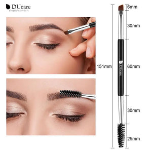 Pinceau Maquillage Professionnel DUcare — Double Embout, Sourcils & Yeux