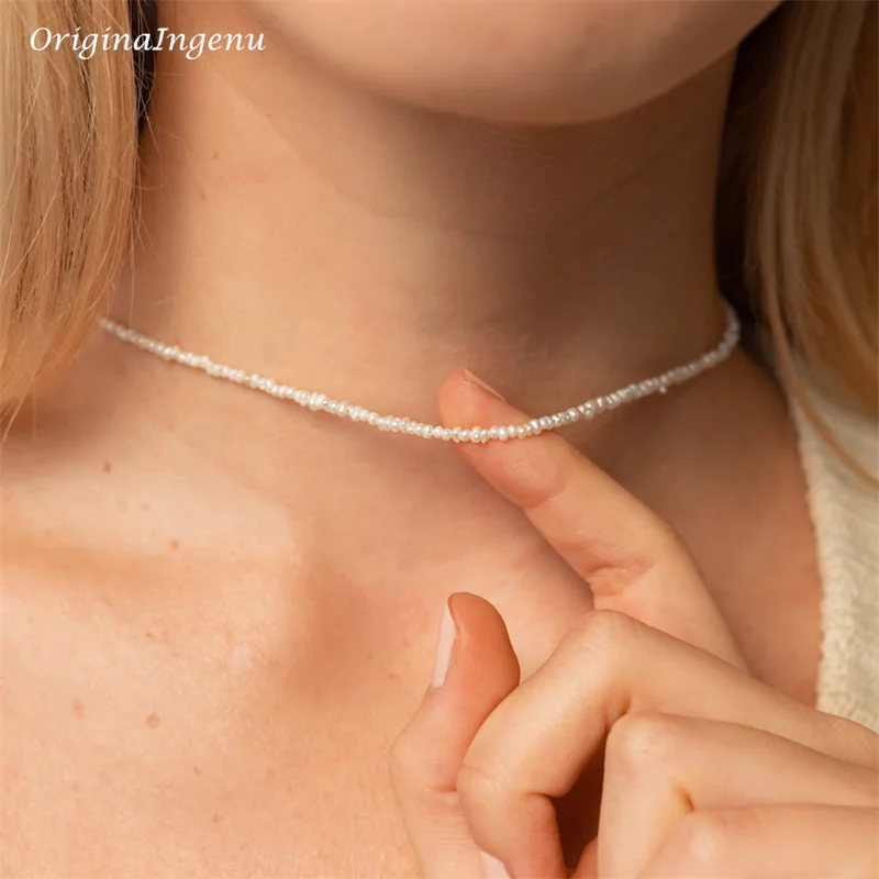 Collier Perles d'Eau Douce — Chaîne Or 14K Gold Filled