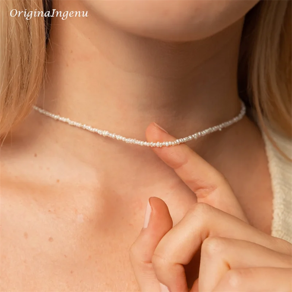 Collier Perles d'Eau Douce — Chaîne Or 14K Gold Filled