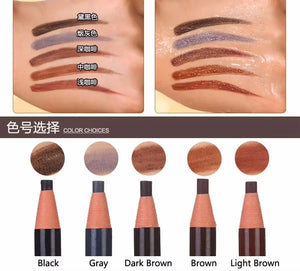 Set 12 Crayons à Sourcils Waterproof — Longue Tenue 24h, 5 Teintes au Choix