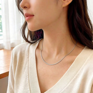 3mm Snake Chain Necklace Romantic Glam Fashion Jewelry Europe Style Soul 925 Sterling Silver Bijoux Gift For Men Women