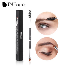 Pinceau Maquillage Professionnel DUcare — Double Embout, Sourcils & Yeux