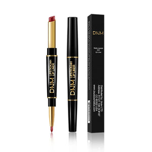 DNM Lippenstift & Lipliner – Doppelende, langanhaltend, 12 Farbtöne