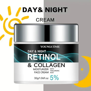 Crème au Rétinol Anti-Âge – Hydratante, Raffermissante & Améliore la Texture de la Peau