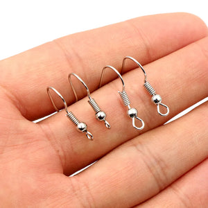 Crochets Boucles d'Oreilles DIY — Lot de 100 Pcs Finitions Bijoux