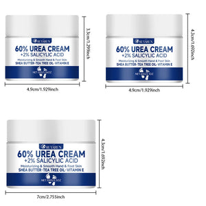 Crème Pieds 60% Urée – Anti-Talons Fissurés, Hydratation Intense & Élimination des Callosités