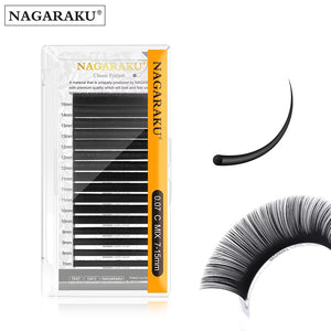 NAGARAKU Classic Eyelash Extensions – Premium Synthetic Mink