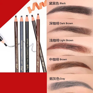 Set 12 Crayons à Sourcils Waterproof — Longue Tenue 24h, 5 Teintes au Choix