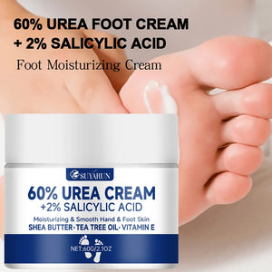 Crème Pieds 60% Urée – Anti-Talons Fissurés, Hydratation Intense & Élimination des Callosités