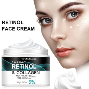 Crème au Rétinol Anti-Âge – Hydratante, Raffermissante & Améliore la Texture de la Peau
