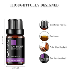 MAYJAM Aromatherapy Blend 10 ml – Huiles Essentielles pour Diffuseur, Bien-Être & Détente