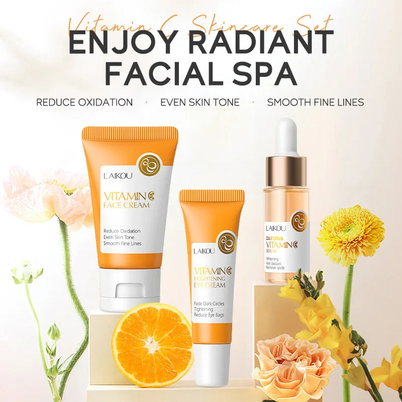 Coffret Vitamine C Complet – Hydratation, Éclat et Soin Anti-Âge du Visage