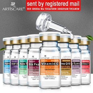 ARTISCARE Serum für das Gesicht 8 Stück/Charge zur Feuchtigkeitspflege mit Hyaluronsäure, Vitamin C, Six Peptide, Q10 VC Gesichts-Essenz Hautpflege