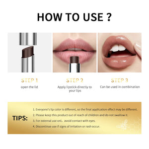 Rouge à Lèvres Hydratant & Repulpant – Longue Tenue, Anti-Rides des Lèvres & Brillance Naturelle