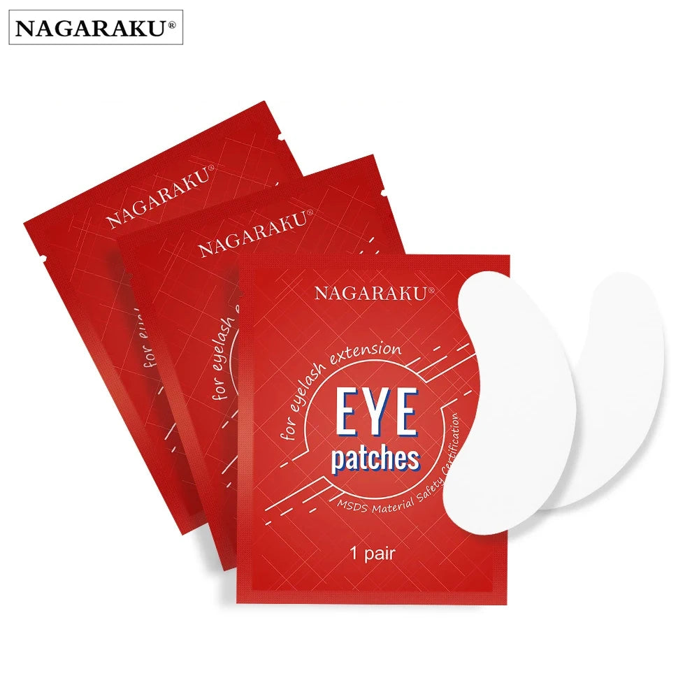 Patches Sous-Yeux NAGARAKU — Collagène & Aloe Vera, Extension de Cils, 60 à 400 Paires