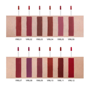 O.TWO.O Velvet Matte Lipstick – 12 Shades | Long-Lasting & Waterproof